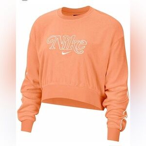NIKE RETRO FEMME TERRY CROPPED CREW SWEATSHIRT SIZE XL